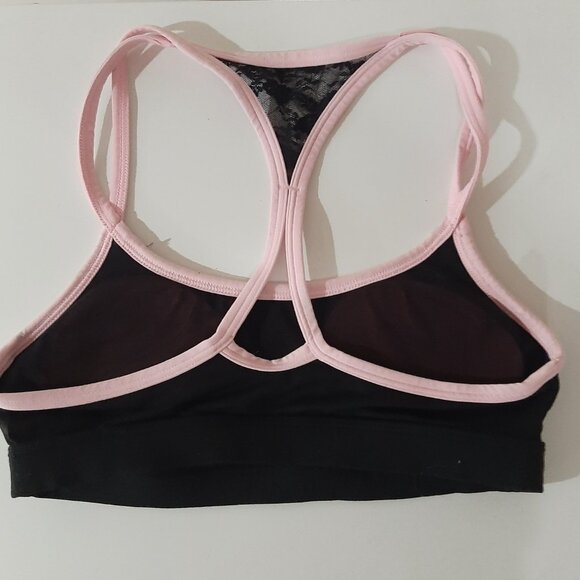 Victoria secret pink peekaboo lace couture sports bra xs - Picture 2 of 7